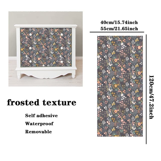 Modern Floral Peel And Stick Wallpaper Blackbrdstore