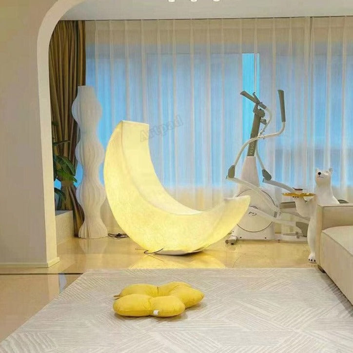 Moon Floor Seat Lamp Blackbrdstore