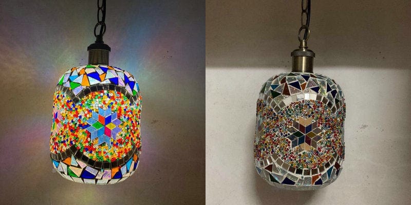 Mosaic Boho Chandelier Blackbrdstore