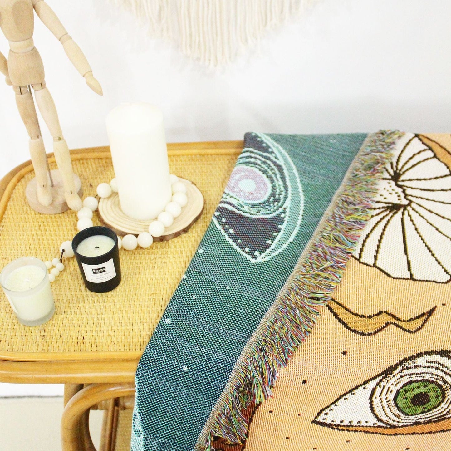 Mushroom Magic Throw Blanket Blackbrdstore