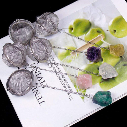 Natural Crystal Stone Tea Filter Blackbrdstore