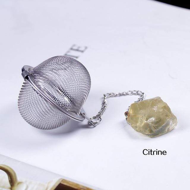 Natural Crystal Stone Tea Filter Blackbrdstore
