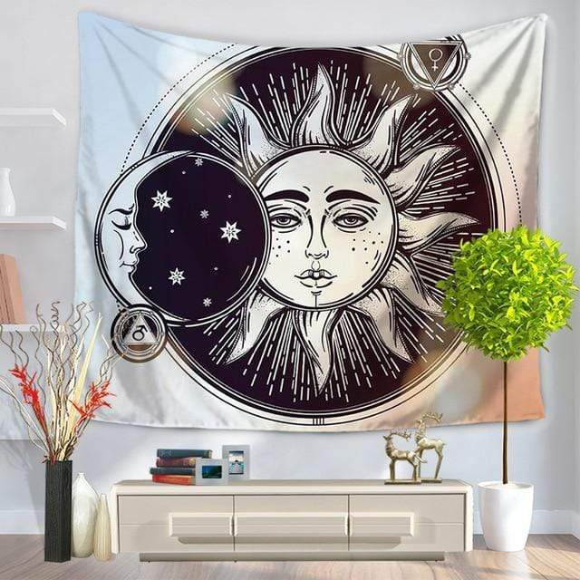 Nigth and Day Tapestry Blackbrdstore
