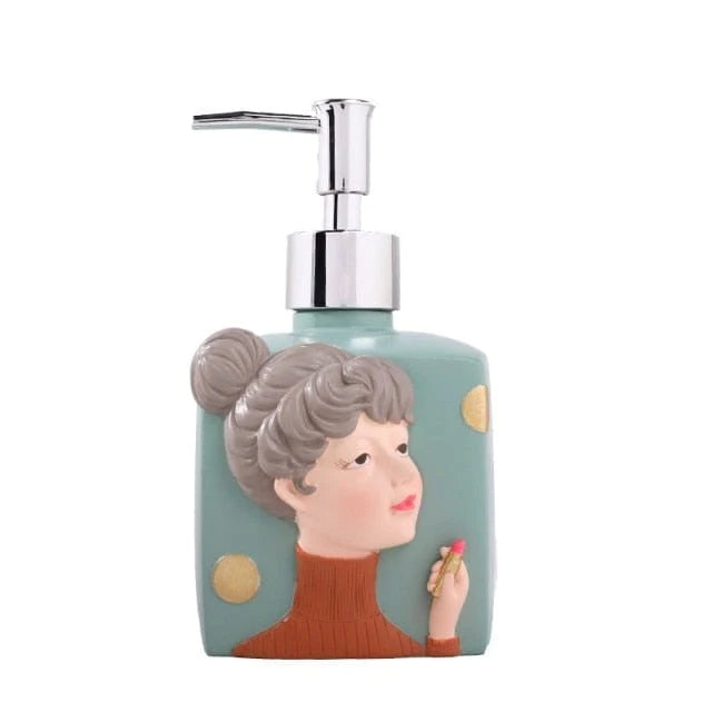 Nordic Girl Soap Bottle Blackbrdstore