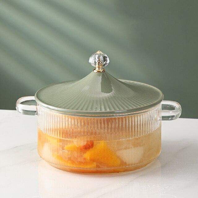 Nordic Transparent Binaural Pot Blackbrdstore