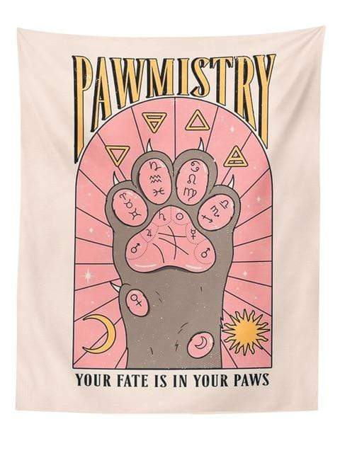 Pawmistry Tapestry Blackbrdstore