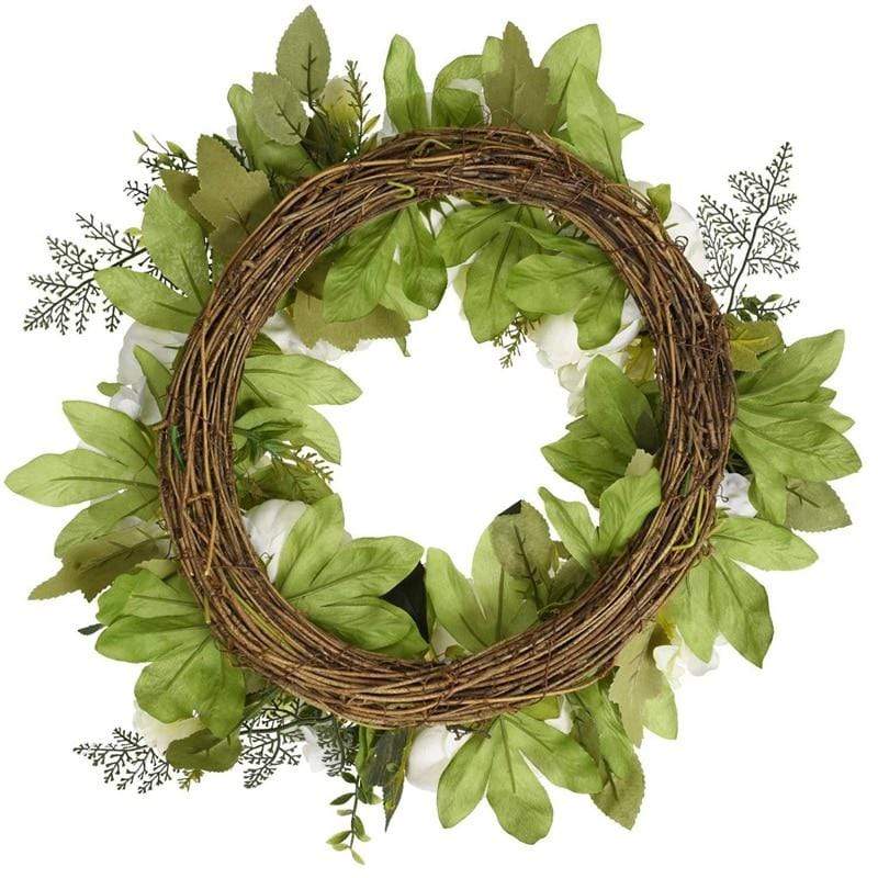Peony Hydrangea Wreath Blackbrdstore