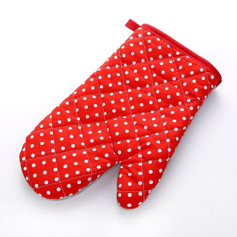Polka Dot Oven Gloves Blackbrdstore
