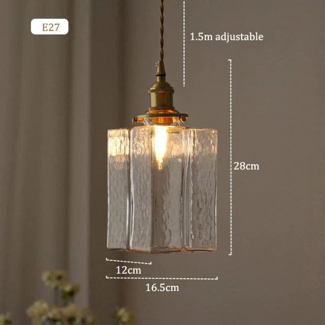 Retro Glass Pendant Lights Blackbrdstore