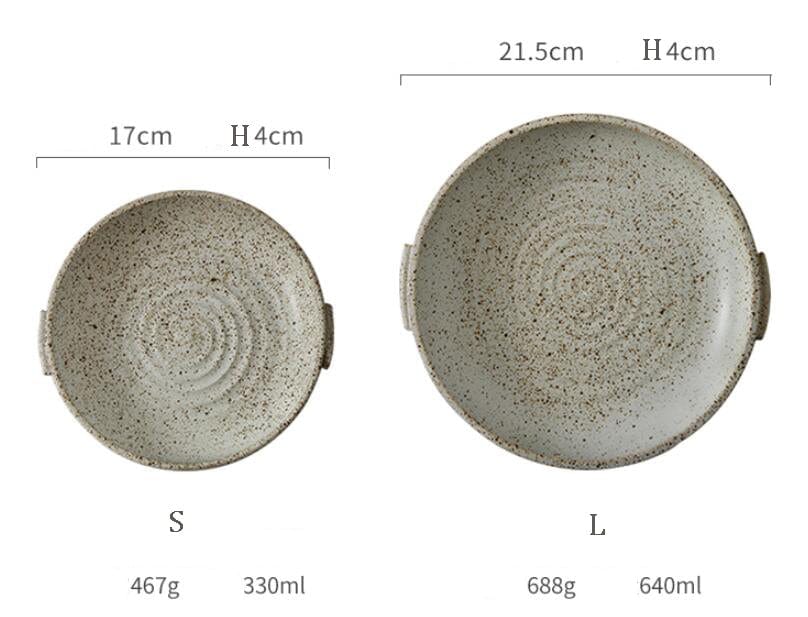 Retro Plate with Handle Blackbrdstore