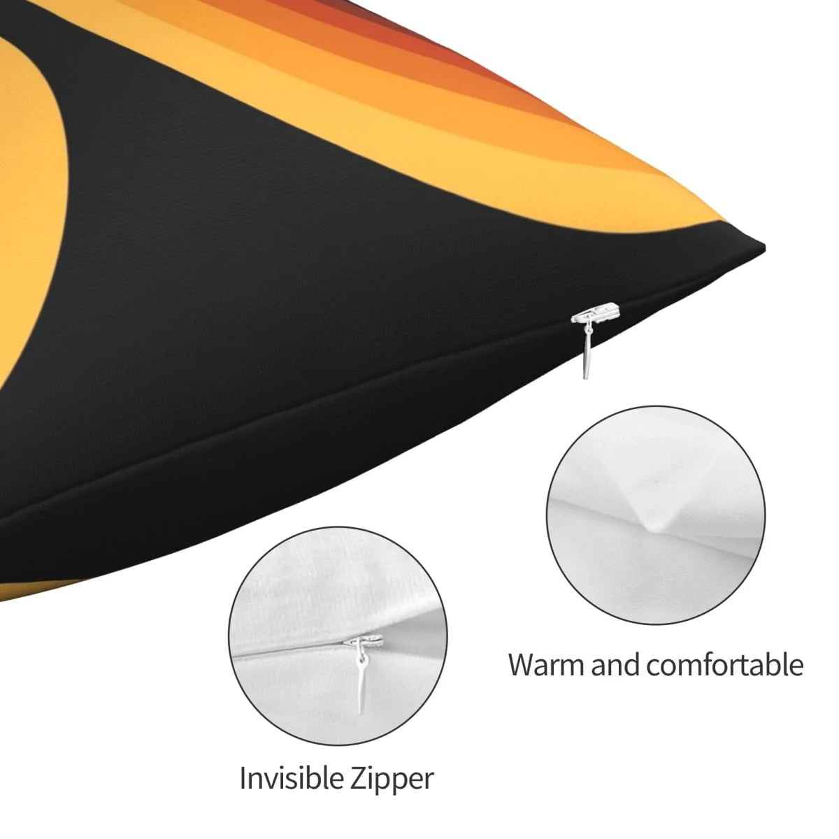 Retro Wave Cushion Cover Blackbrdstore