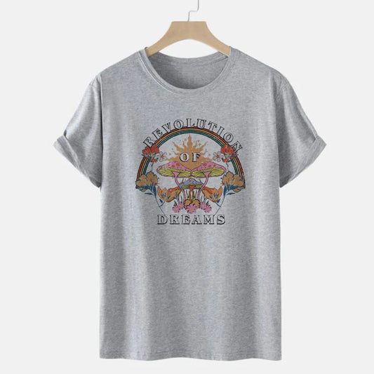 Revolution Of Dreams Floral Graphic Tee Blackbrdstore