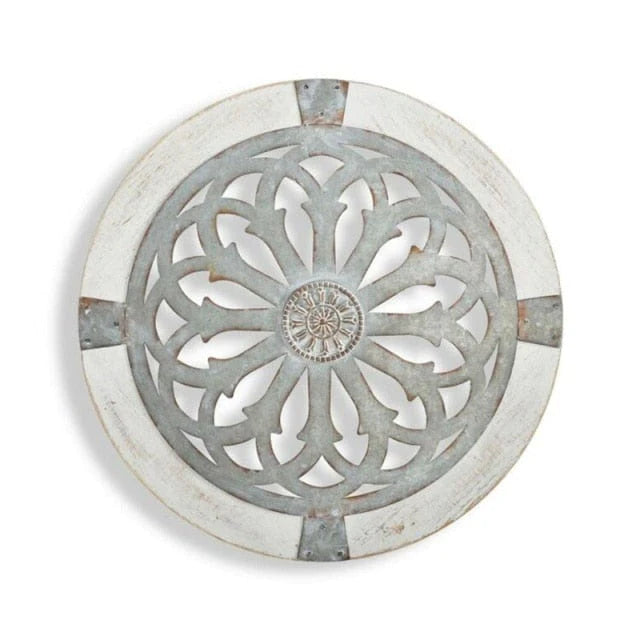 Rustic Heritage Round Wall Art Blackbrdstore