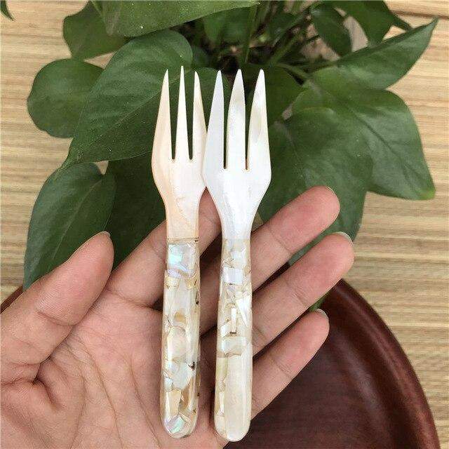 Sea Shell Spoon And Fork Blackbrdstore