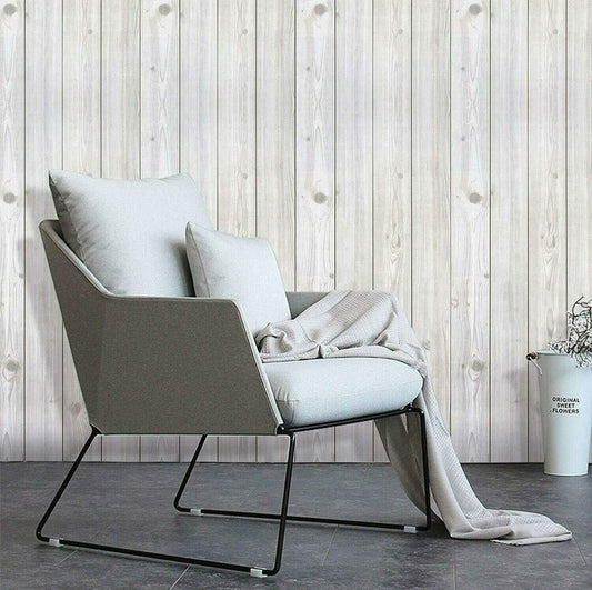 Self Adhesive Gray Wood Wallpaper Blackbrdstore