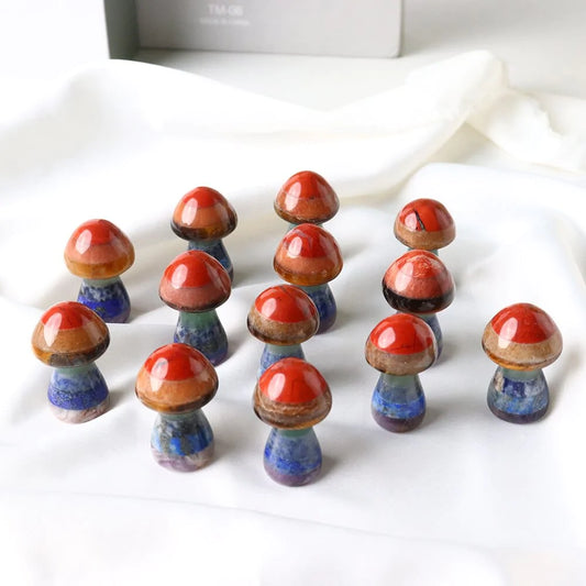 Seven Chakra Mushroom Crystal Blackbrdstore