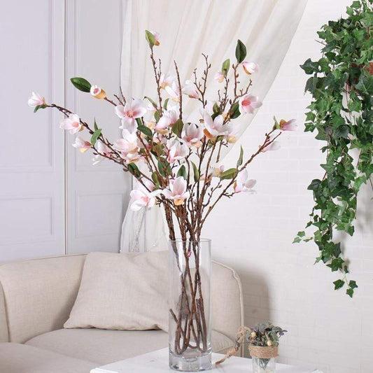 Silk Magnolia Branch  (90cm) Blackbrdstore