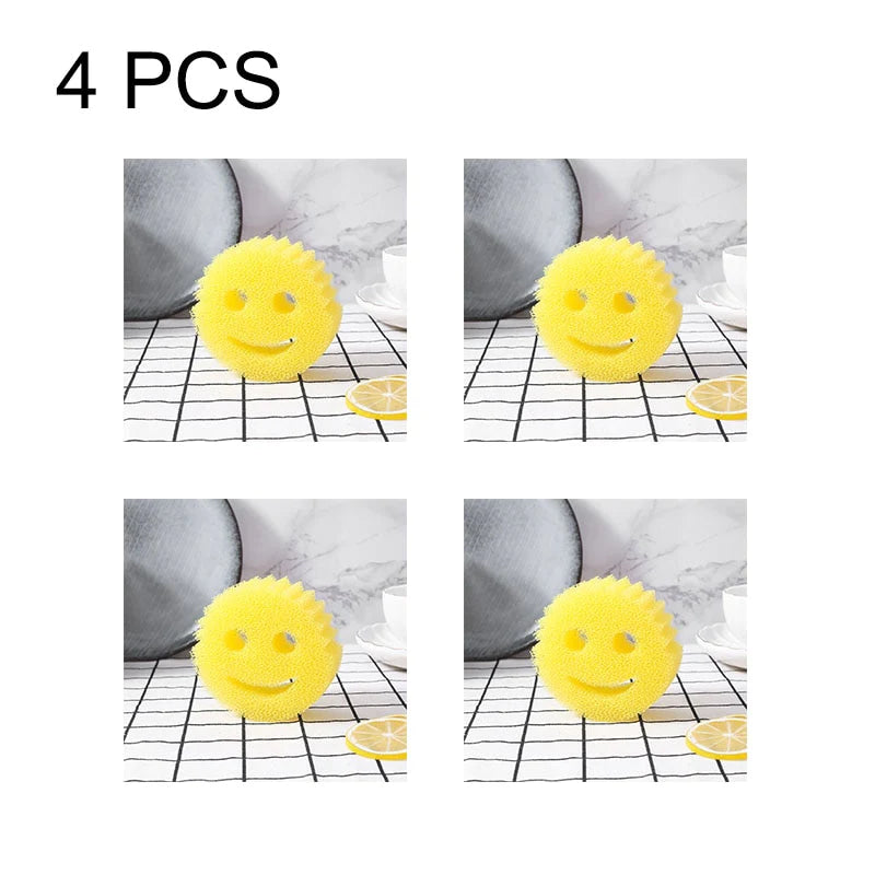 Smiley Face Dishwashing Sponge Blackbrdstore