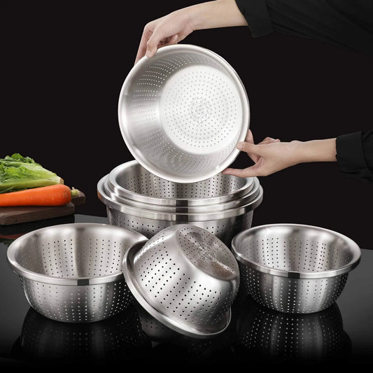 Stainless Steel Colander Blackbrdstore