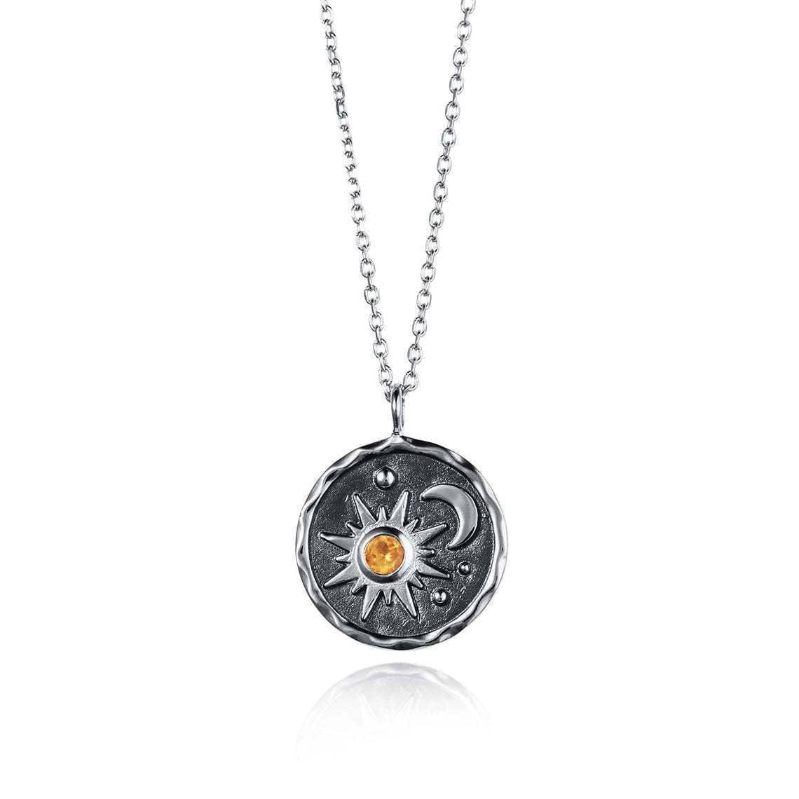 Sun and Moon Necklace Blackbrdstore