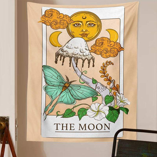 Tarot Magic Mushroom Tapestry Blackbrdstore