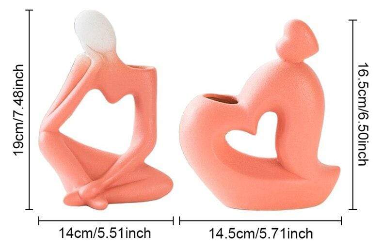 Thinking Man Art Vases Blackbrdstore