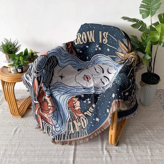 Tomorrow Is Another Day Throw Blanket Blackbrdstore