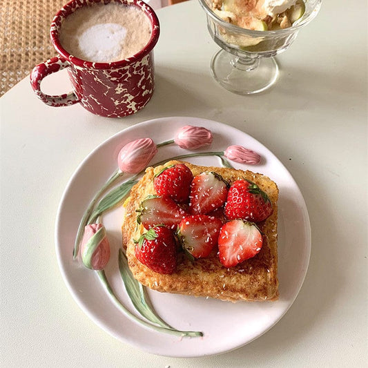 Tulip Plate Blackbrdstore