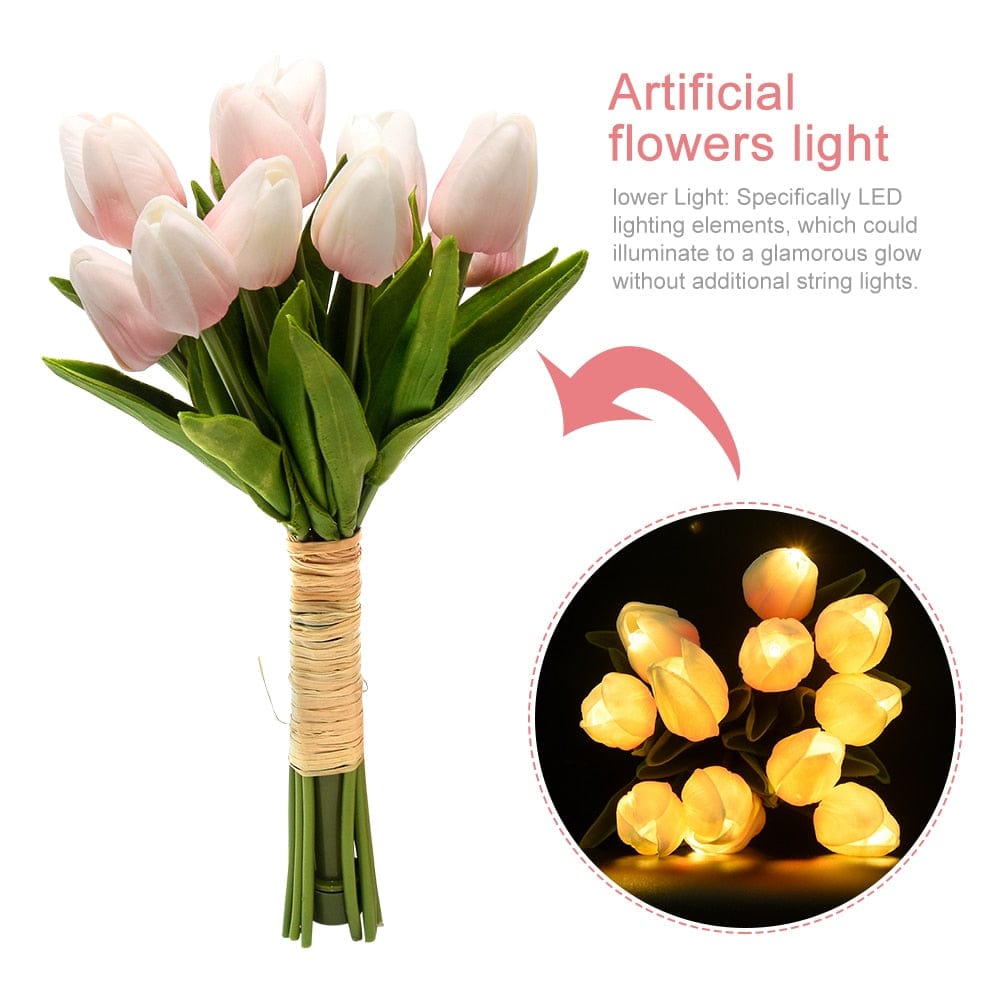 Tulips LED Night Light Banquet Blackbrdstore