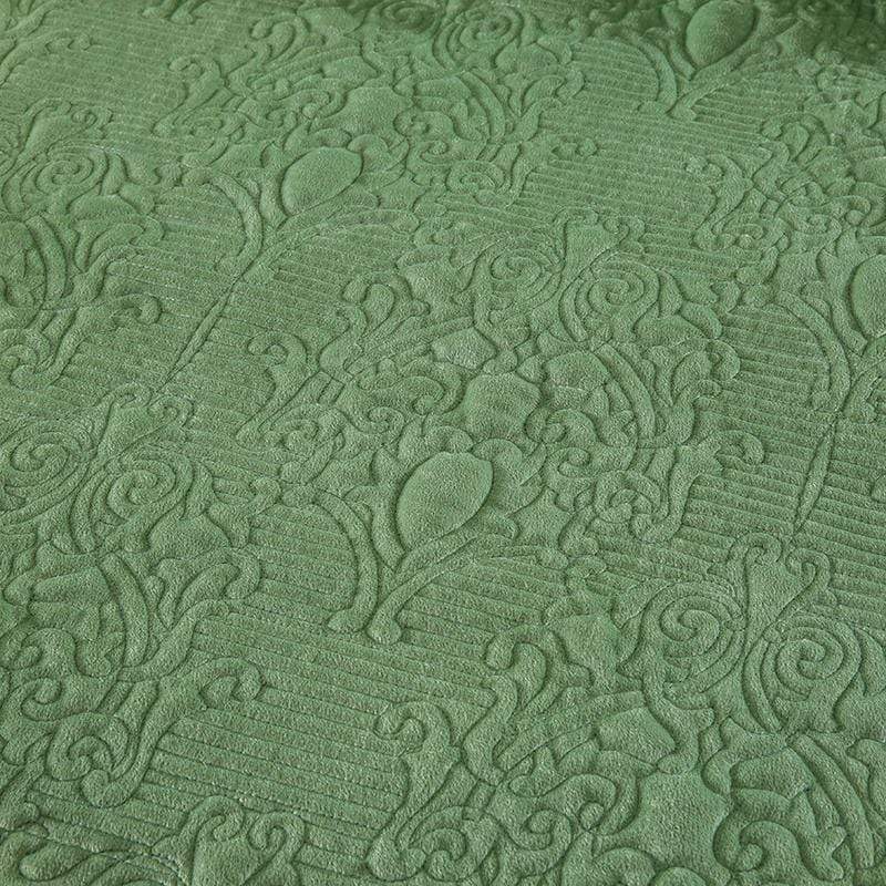 Twill Green Bedspread Cover Blackbrdstore