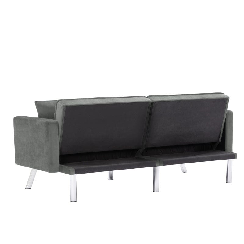 Velvet Sleeper Sofa Couch Blackbrdstore