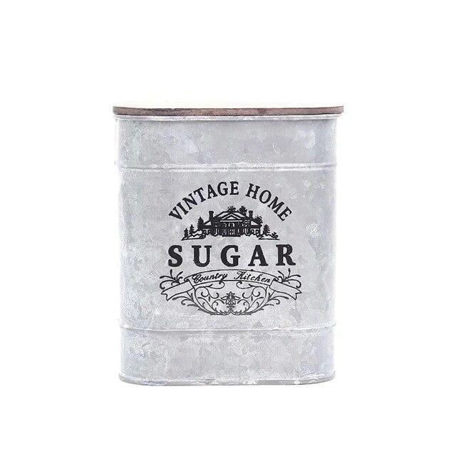 Vintage Metal Trinket Tin Canisters Blackbrdstore