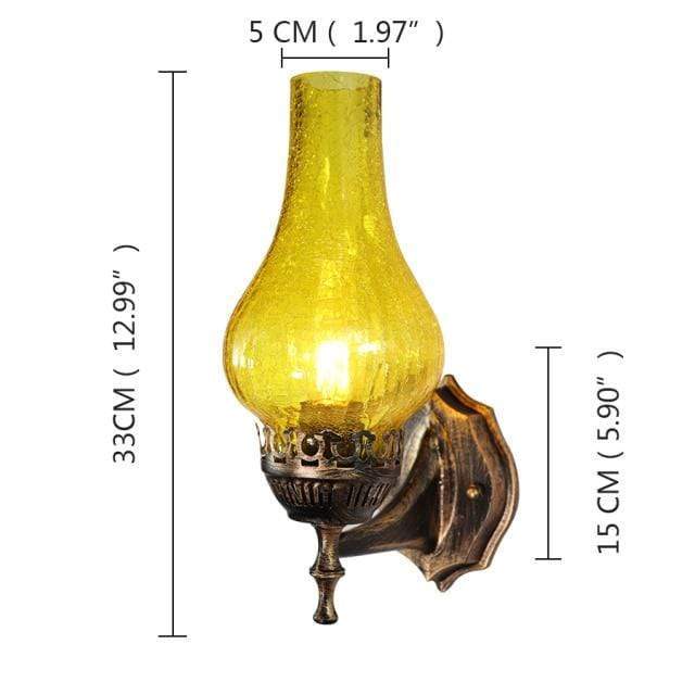 Vintage Sconce Oil Lamp Blackbrdstore