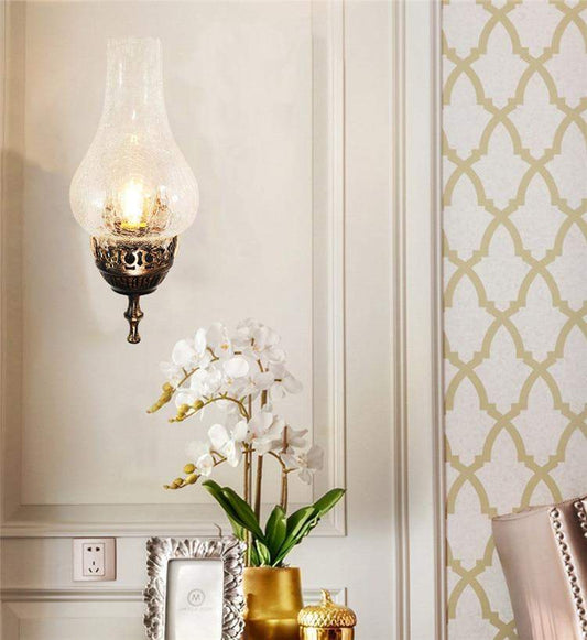 Vintage Sconce Oil Lamp Blackbrdstore