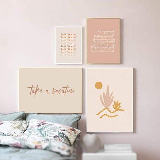 Wanderlust Travel Canvas Wall Art Blackbrdstore