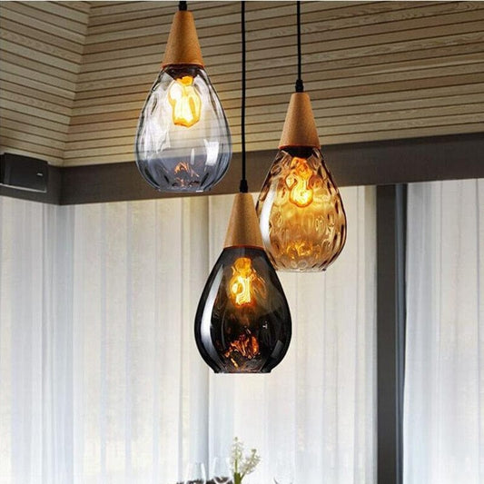 Water Ripple Drop Pendant Light Blackbrdstore