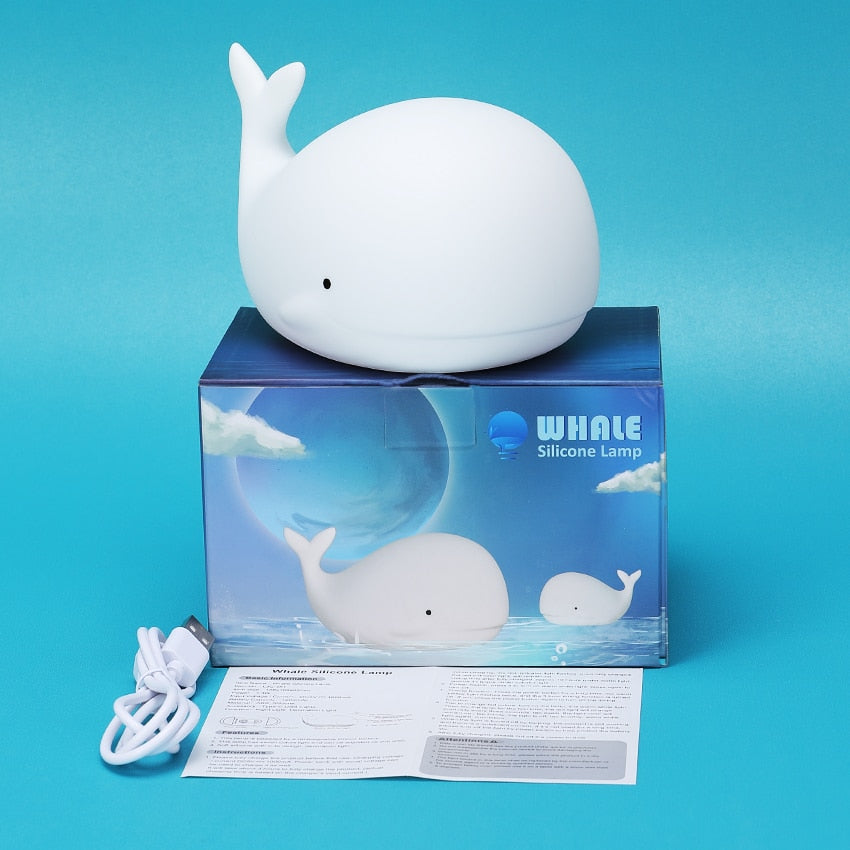 Whale Night Light Blackbrdstore