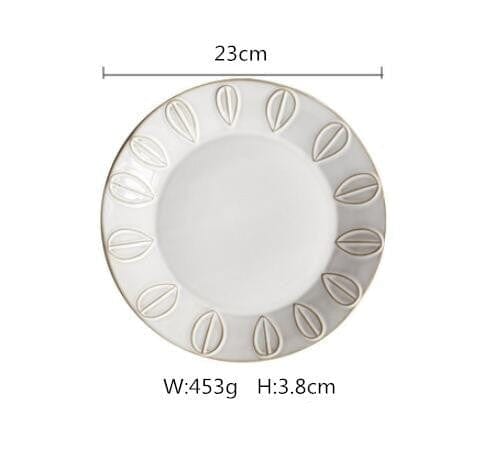 White Antique Plates Blackbrdstore