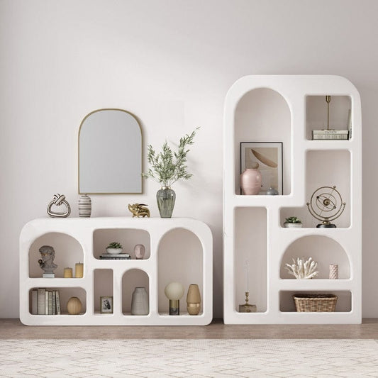 White Display Bookcase Blackbrdstore