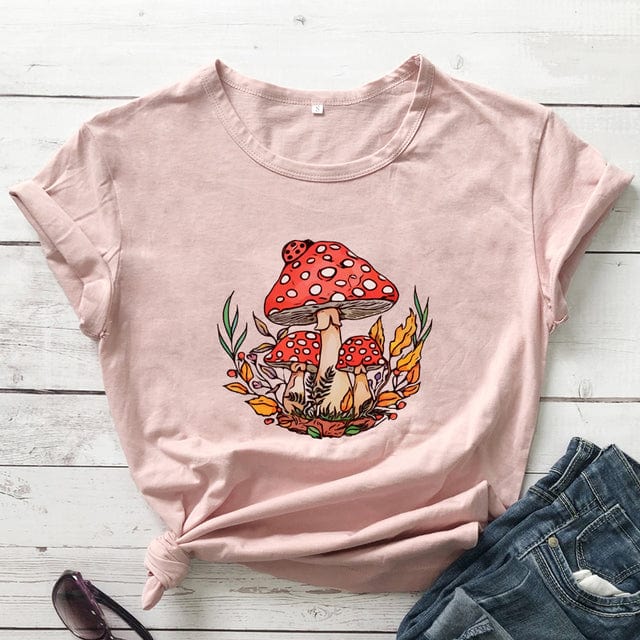 Wild Mushroom T-shirt Blackbrdstore