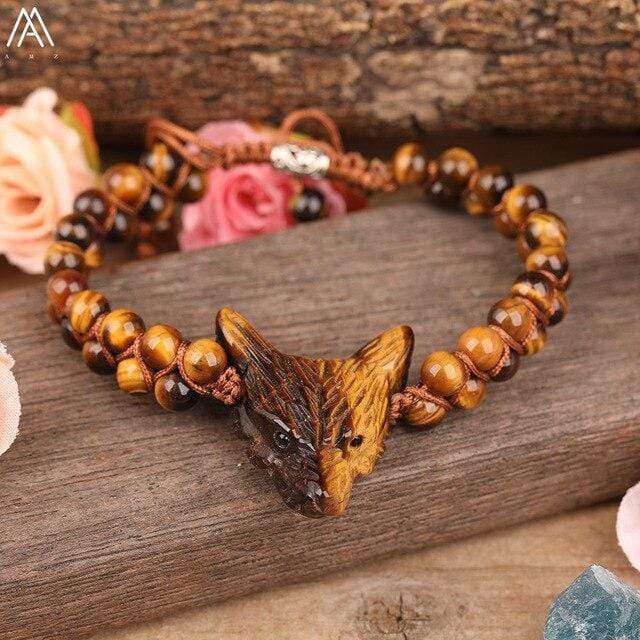 Wolf Quartz Crystal Bracelets Blackbrdstore