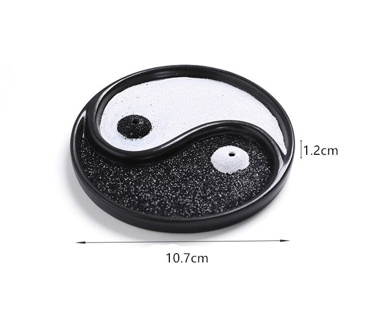 Yin & Yang Incense Stick Burner Blackbrdstore