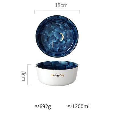 Blackbrdstore Blue / 7 inch Starry Moon Bowls