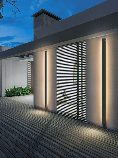 LED Outdoor Long Wall Light Blackbrdstore