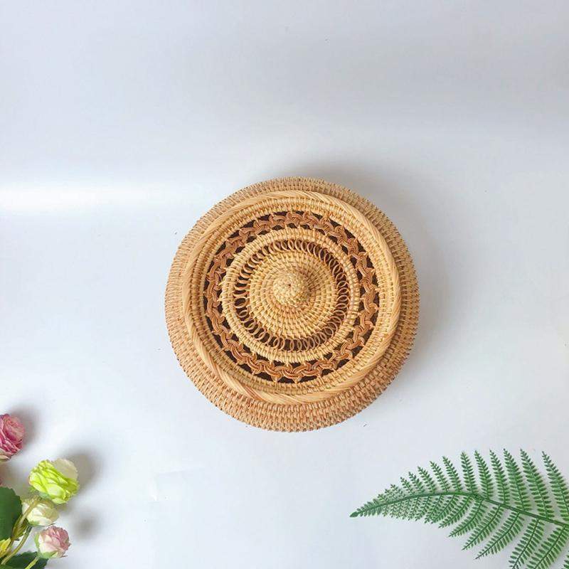 Blackbrdstore Rattan Rattan Fruit Basket