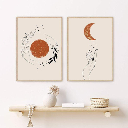 Blackbrdstore The Power Is In Your Hands Canvas Wall Art