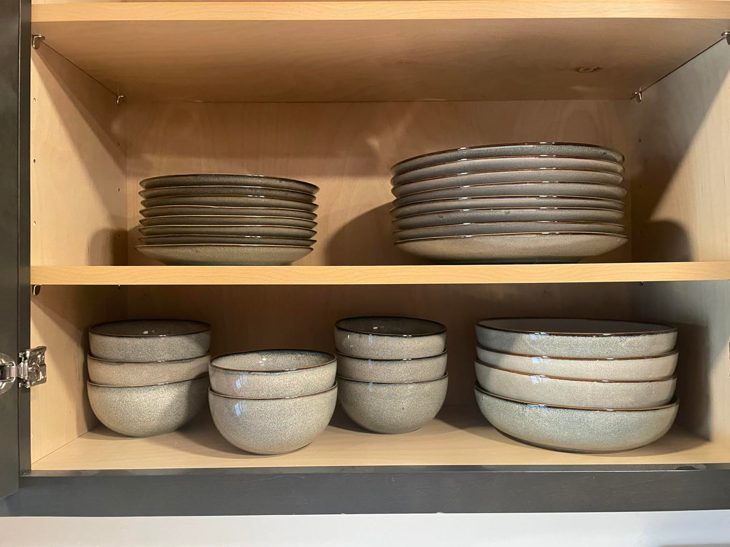 Glazique Aura™ 12-Piece Stoneware Dinnerware Set