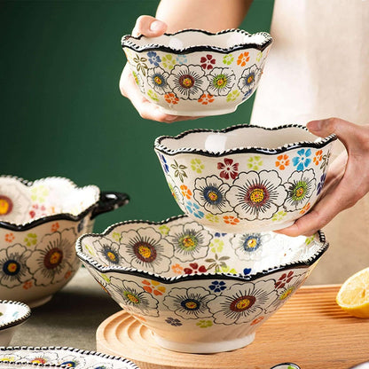 The Blooming of Oz Embossed Ceramic Bowls