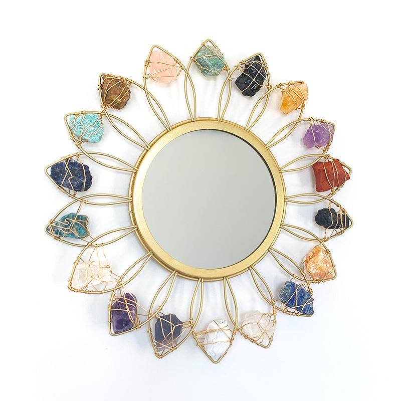 Sunburst Crystal Mirror