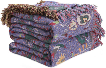 Mystic Marigold Tapestry Blanket